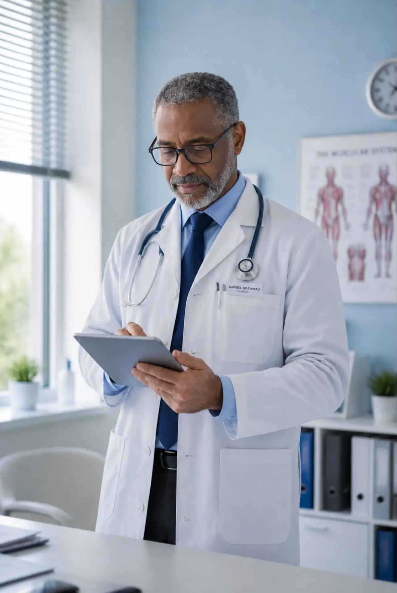 Provider reviewing a patient plan on a tablet